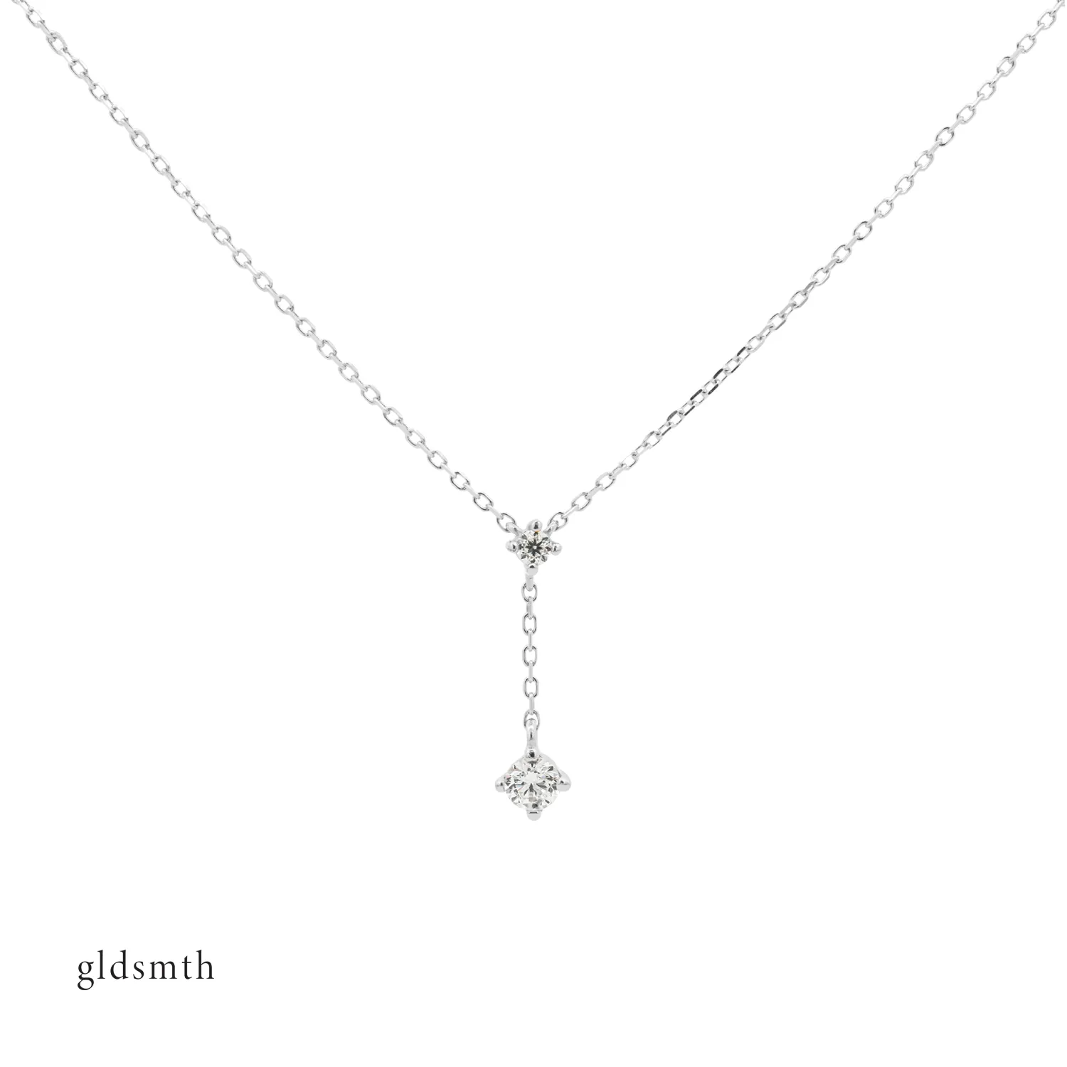 10k White Gold Adora Necklace