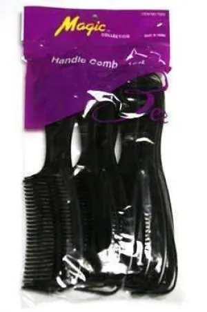 12 Pack Handle Combs - Black