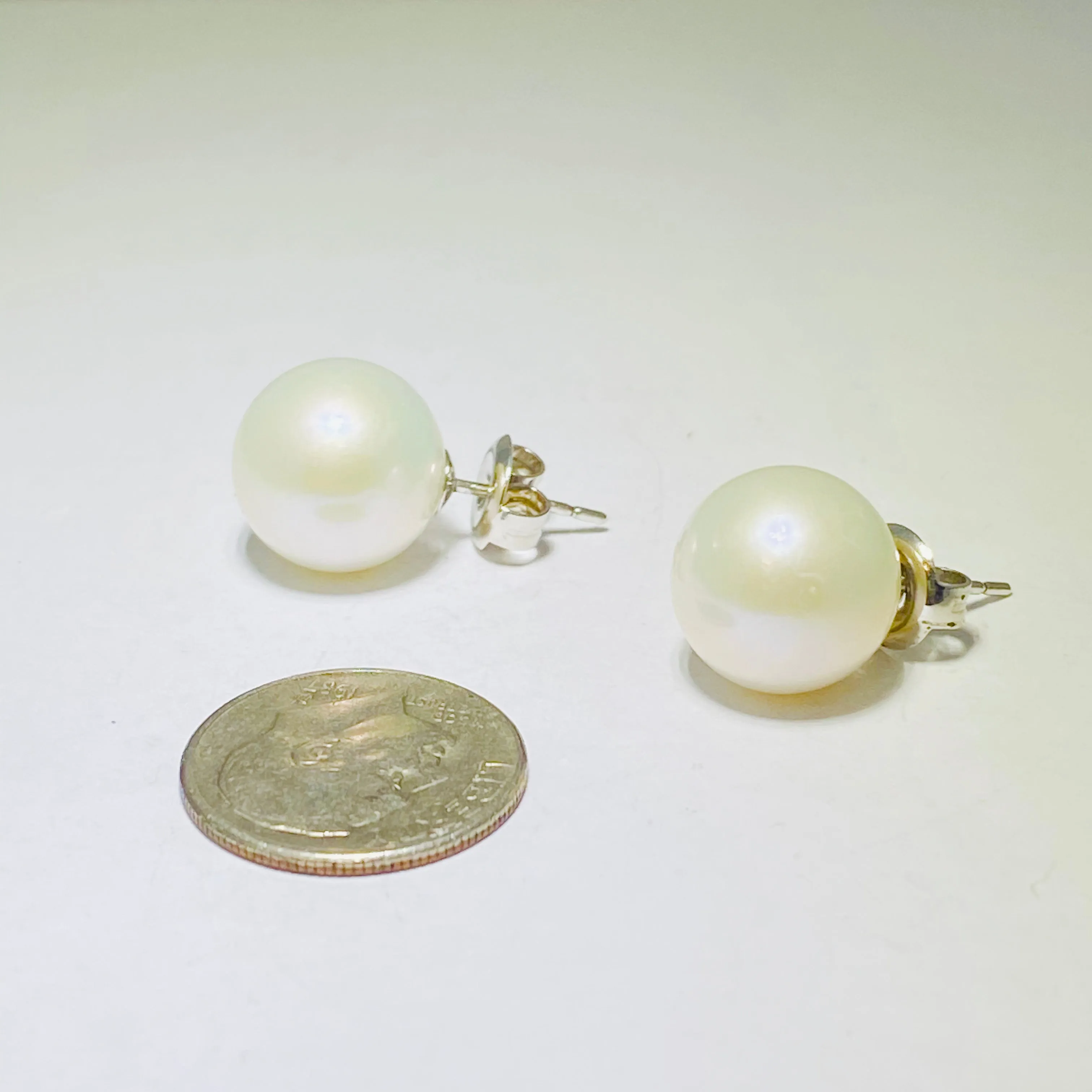 12.5mm Pearl Stud Earrings