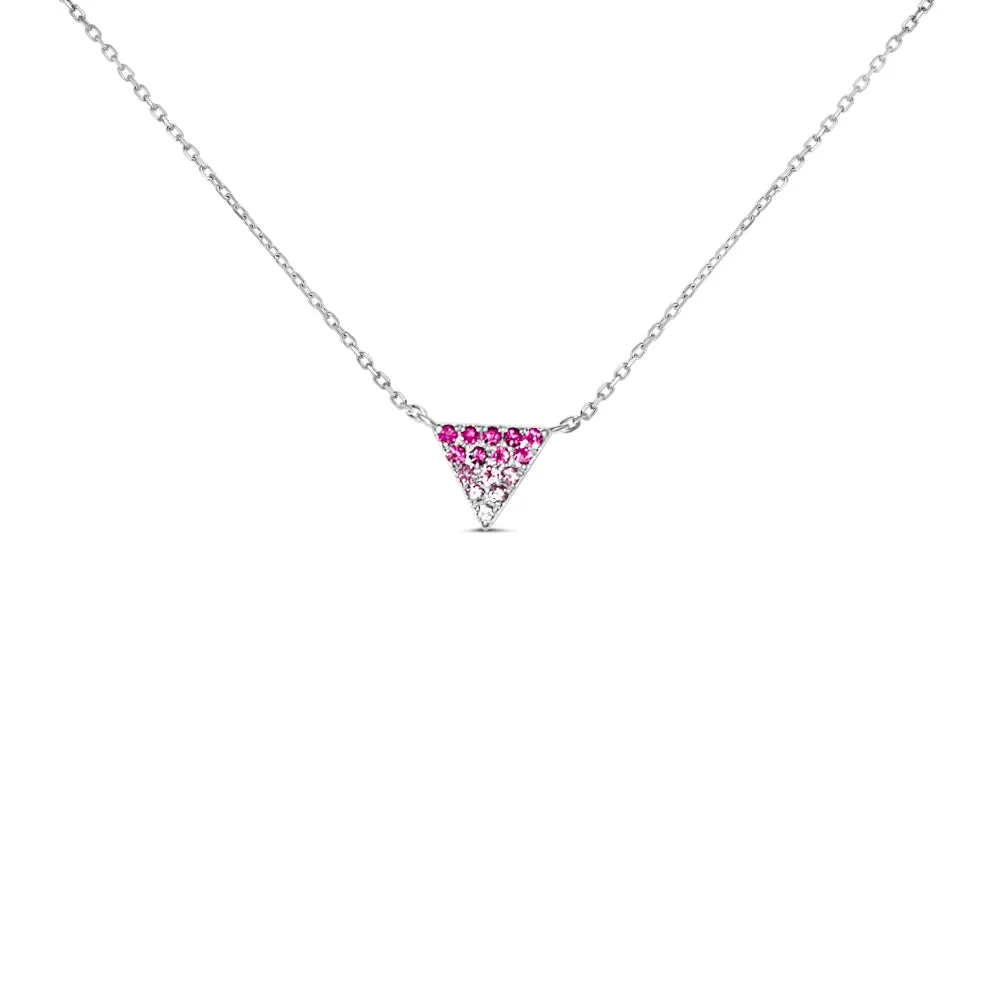 14KW  PINK SAPPHIRE TRIANGLE NK (121NC507ASP)