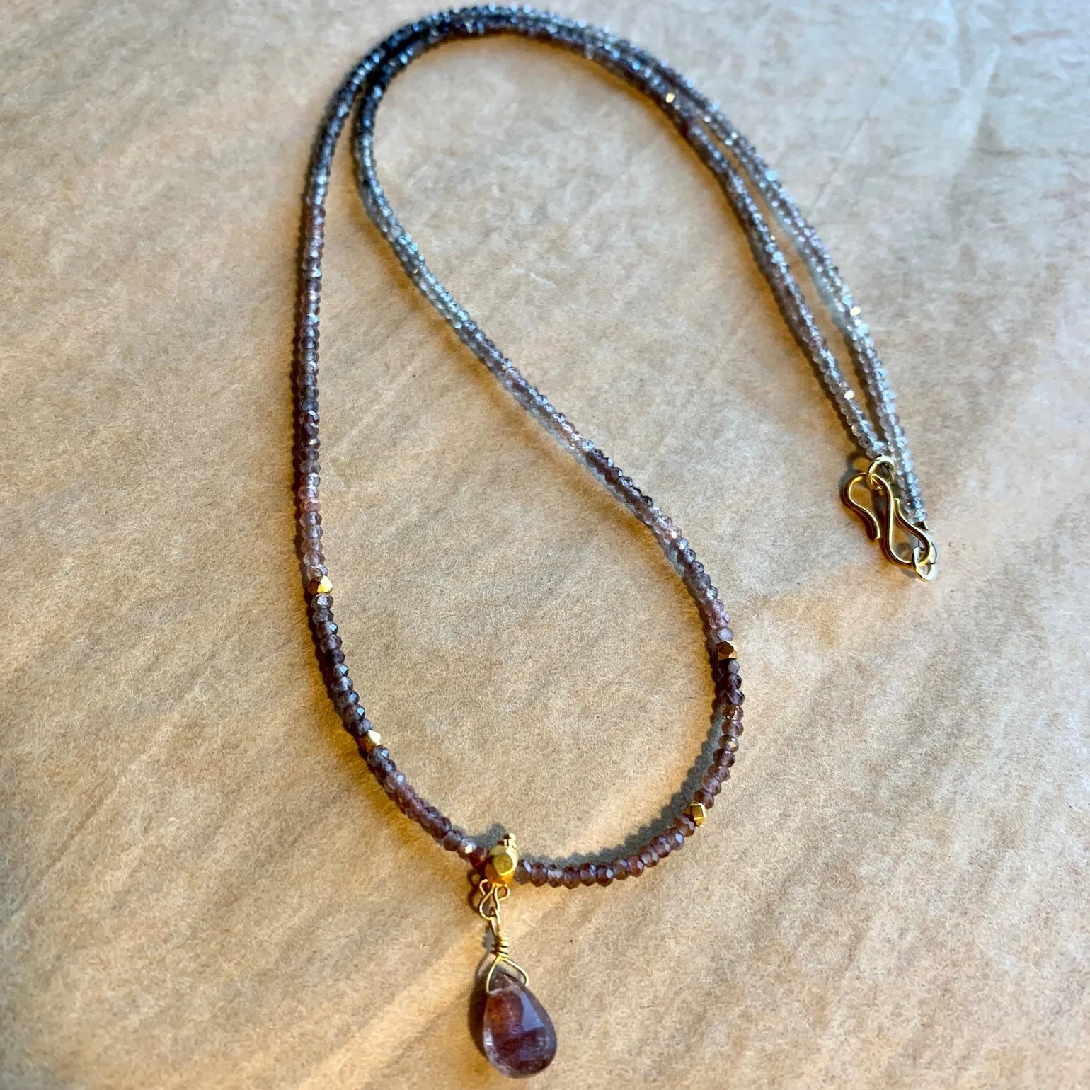 18 Karat Gold & Sapphire Necklace