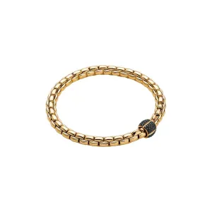 18k Yellow Gold Black Diamond Eka Flex'it Bracelet