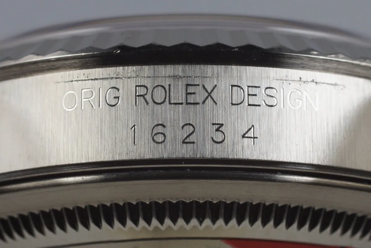 1991 Rolex DateJust 16234 Factory Silver Diamond Dial