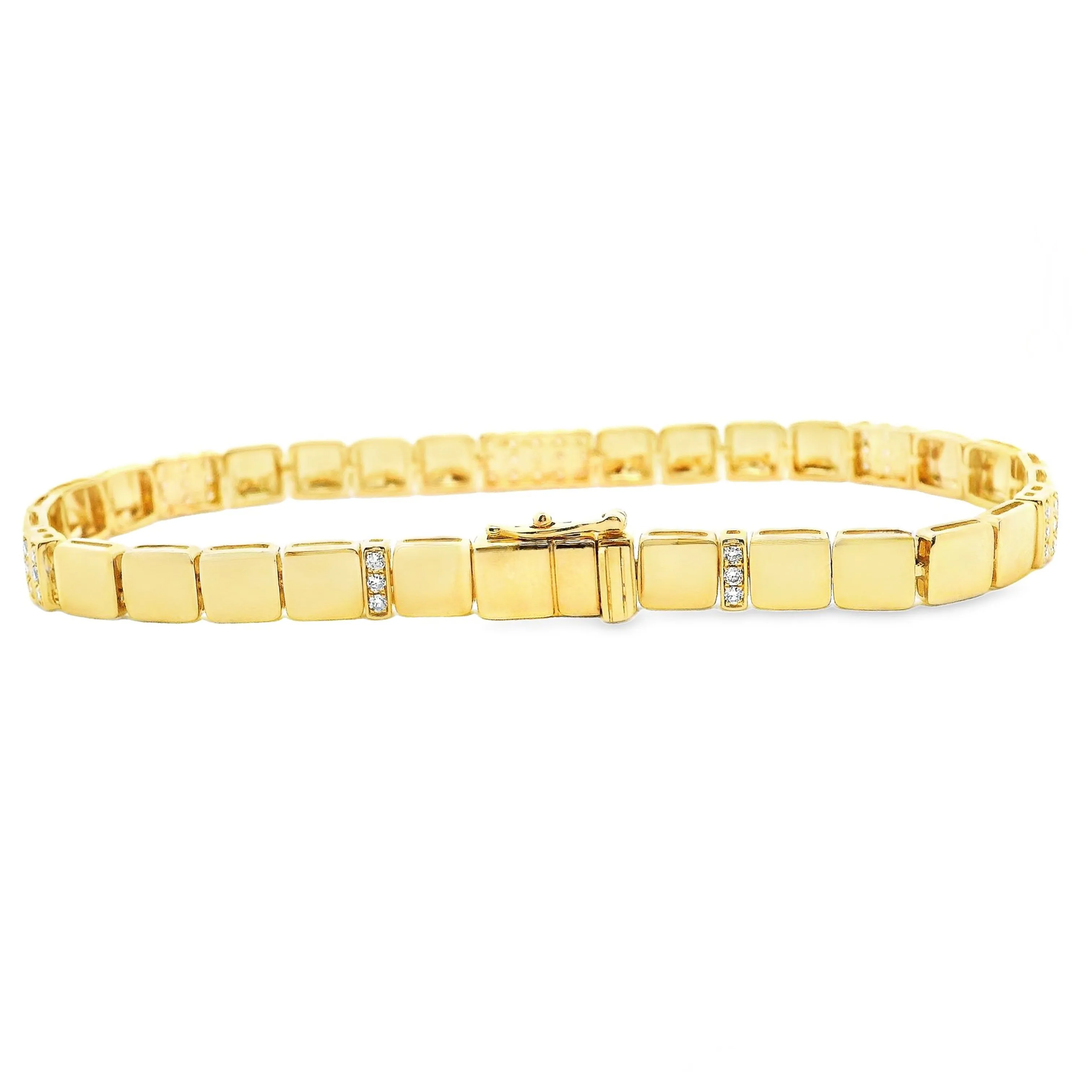 .42ct 14k Yellow Gold Diamond Bracelet