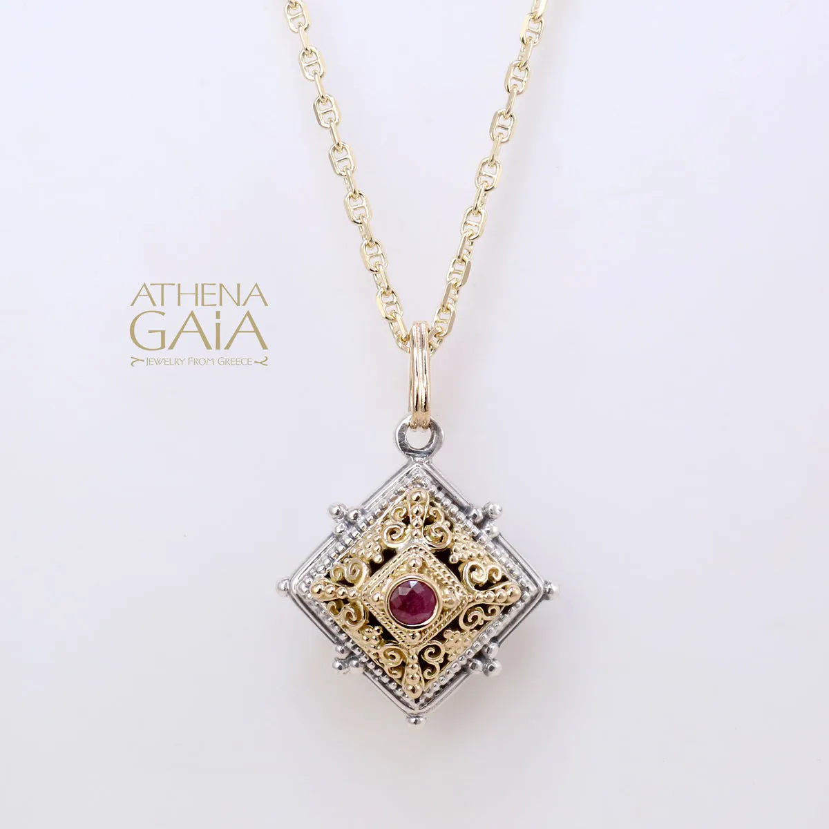 Al'Oro Theta Forzatina (Anchor) 18k Gold Chain