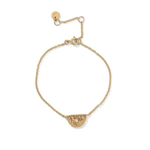 Amulet Bracelet, Diamond, 9kt Yellow Gold