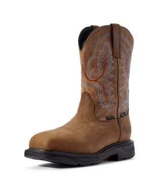 Ariat Boots, 11 inch WorkHog XT Wide Square Toe Waterproof Carbon Toe Work Boo, 10031483 DISTRESSED BROWN (Copy)