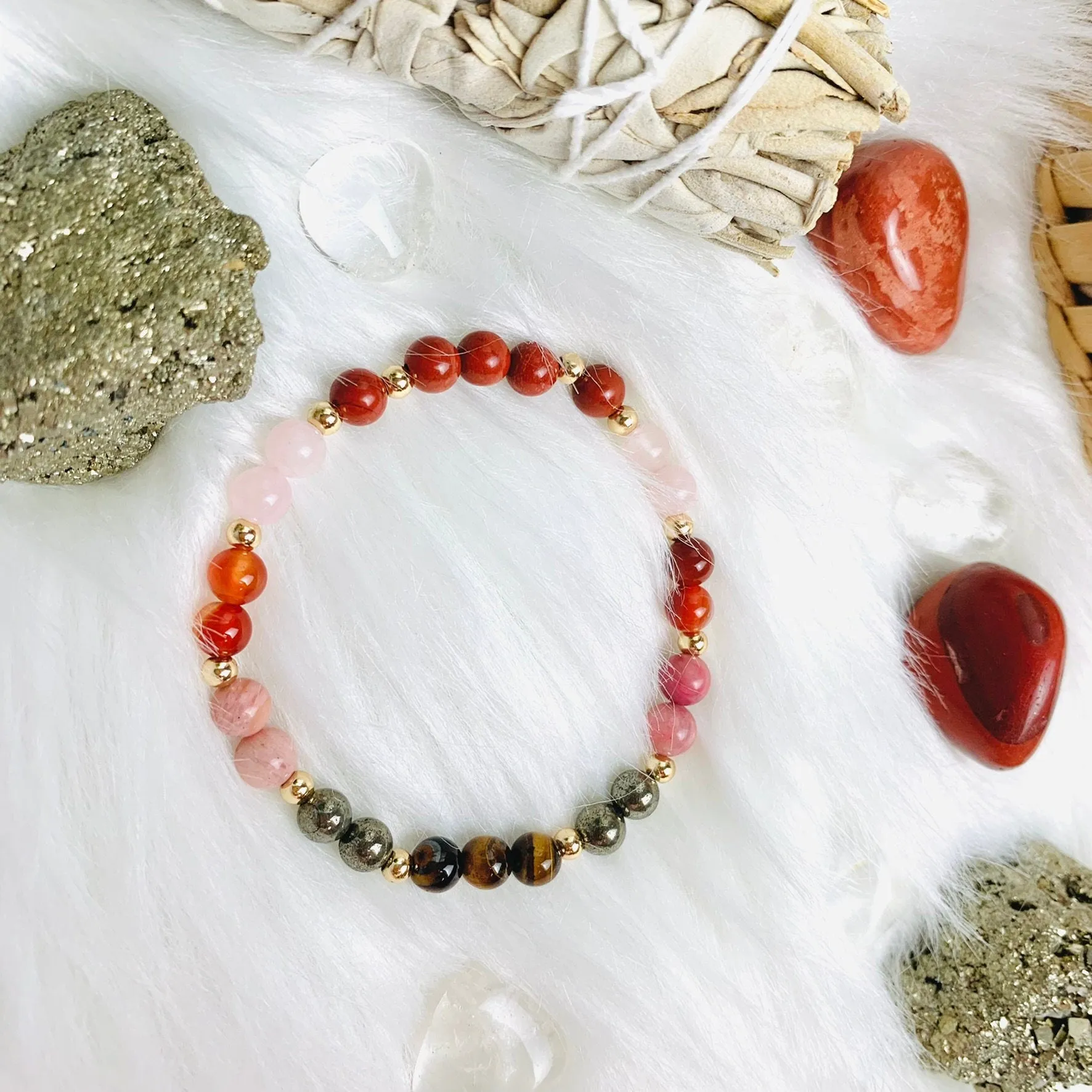 Aries Zodiac Crystal Bracelet