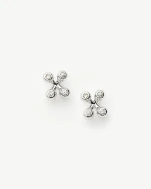 Atom Stud Earrings | Sterling Silver