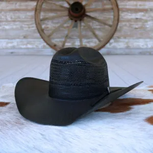 Bailey Black Straw Cowboy Hat - Desert Knight