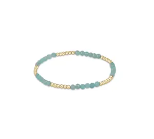 Blissful Pattern 2.5mm Bead Bracelet - Amazonite by enewton