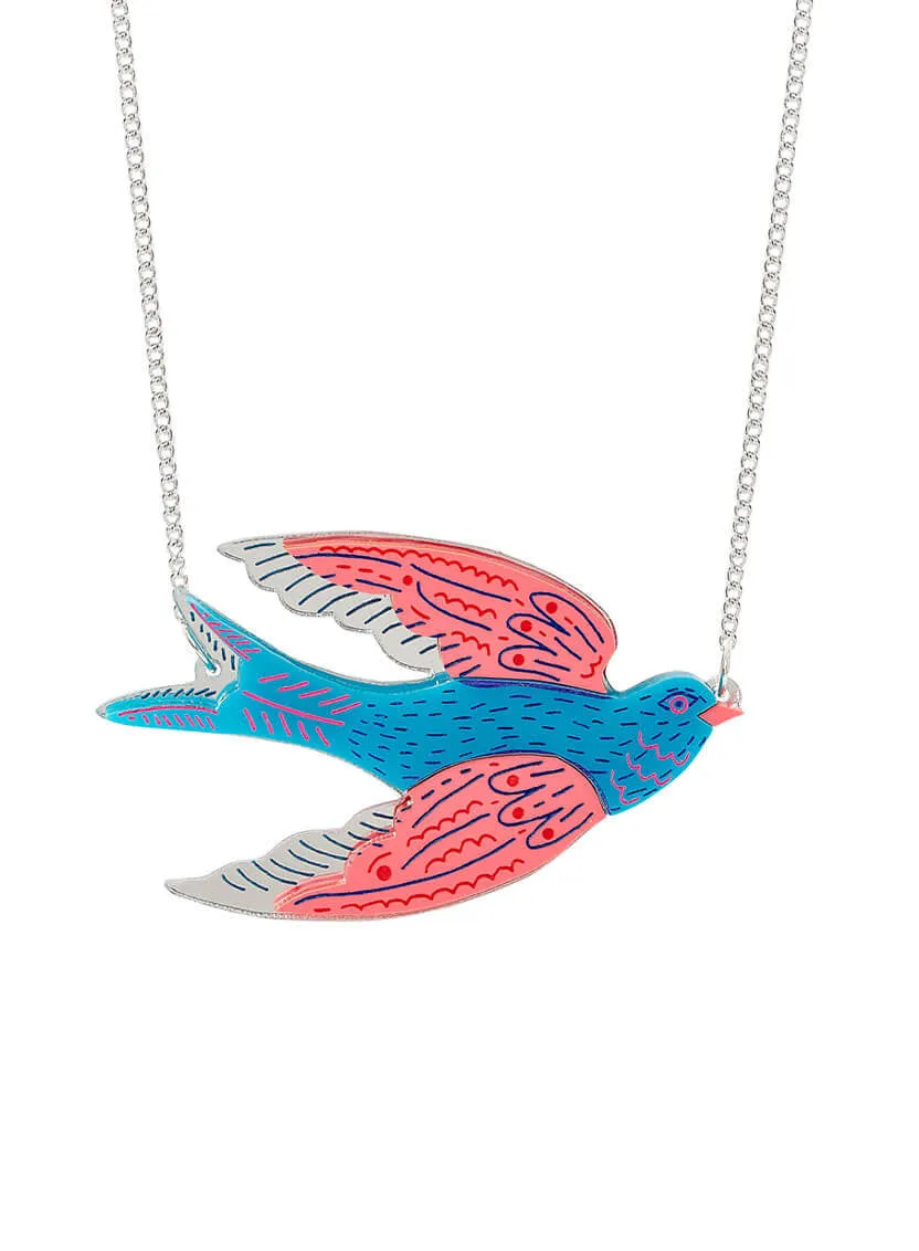 Blue Bird Necklace