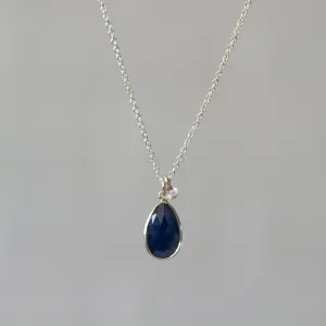 Blue Sapphire Sterling Silver Theia Necklace