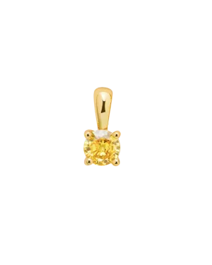 Citrine November Birth Charm