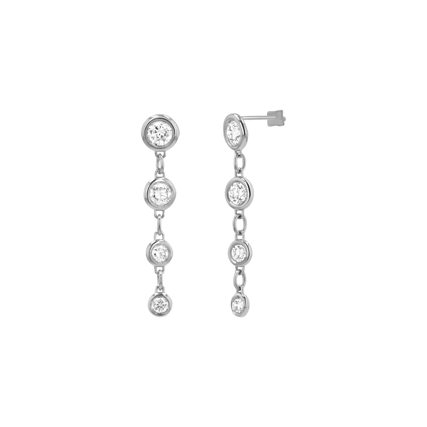 Classic Diamond Drop Earrings