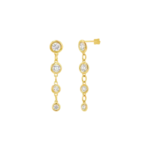 Classic Diamond Drop Earrings