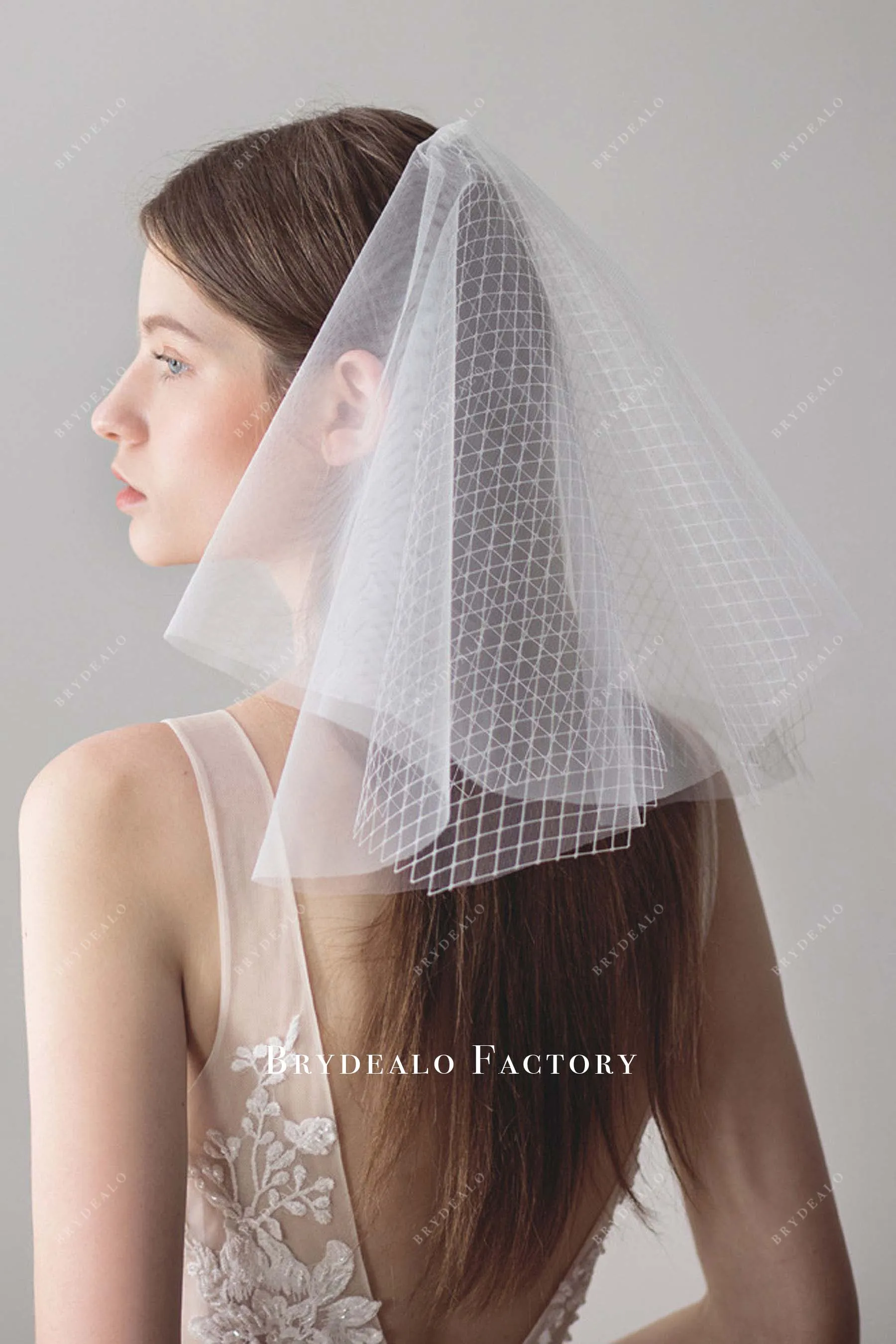 Classic Tiered Shoulder Length Wedding Veil