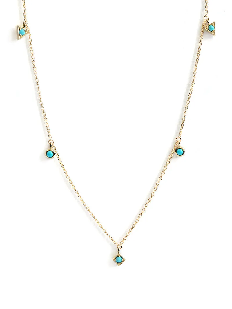 Cléo Erika Floating Geometric Crew Necklace