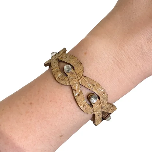 Cork & Diamond Bracelet