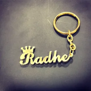 Crown Name Keychain