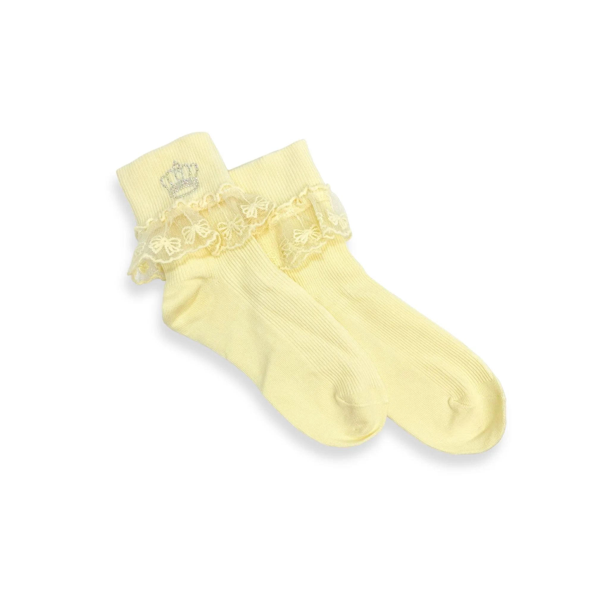 Crown Rhinestone Socks