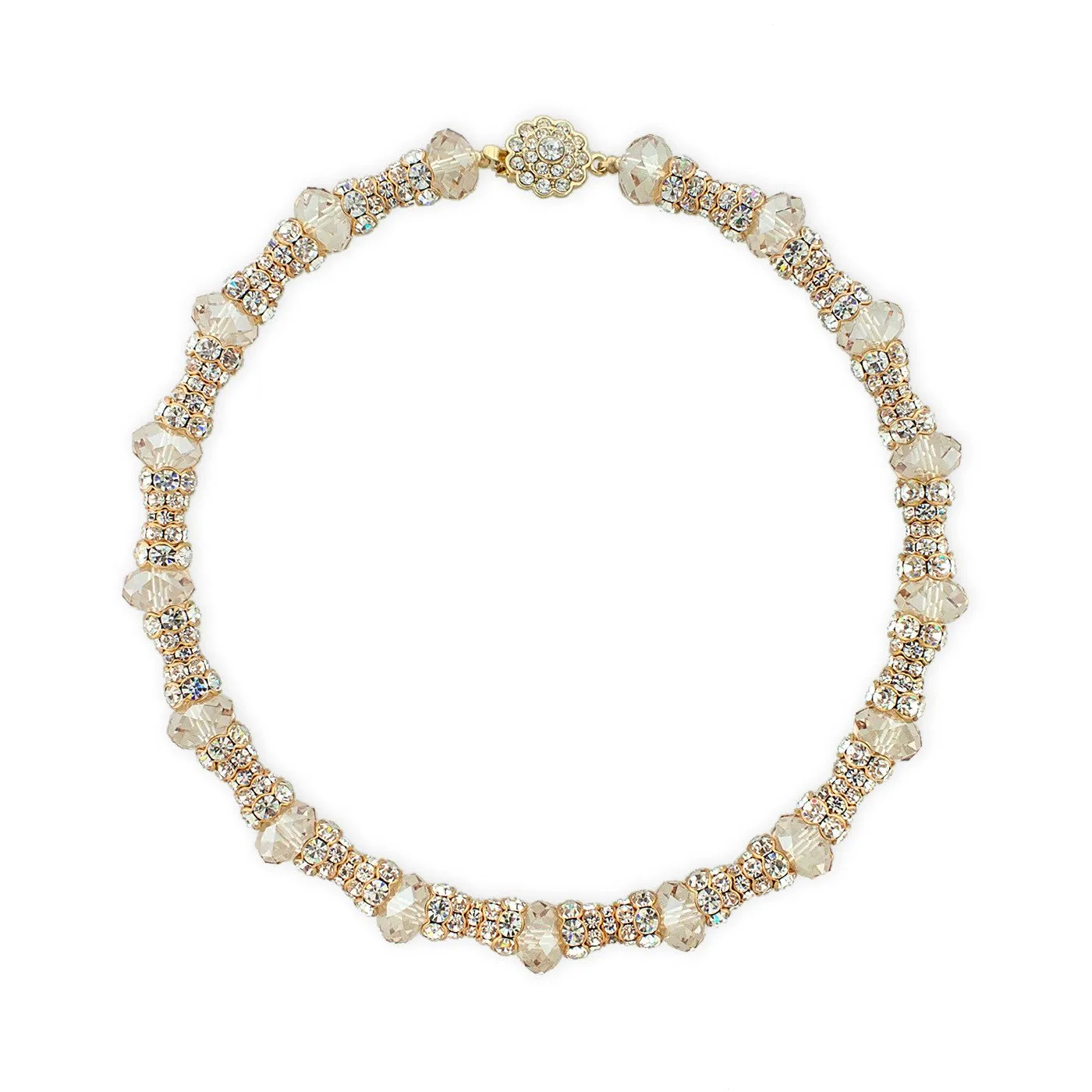 Crystal Embellished Statement Necklace