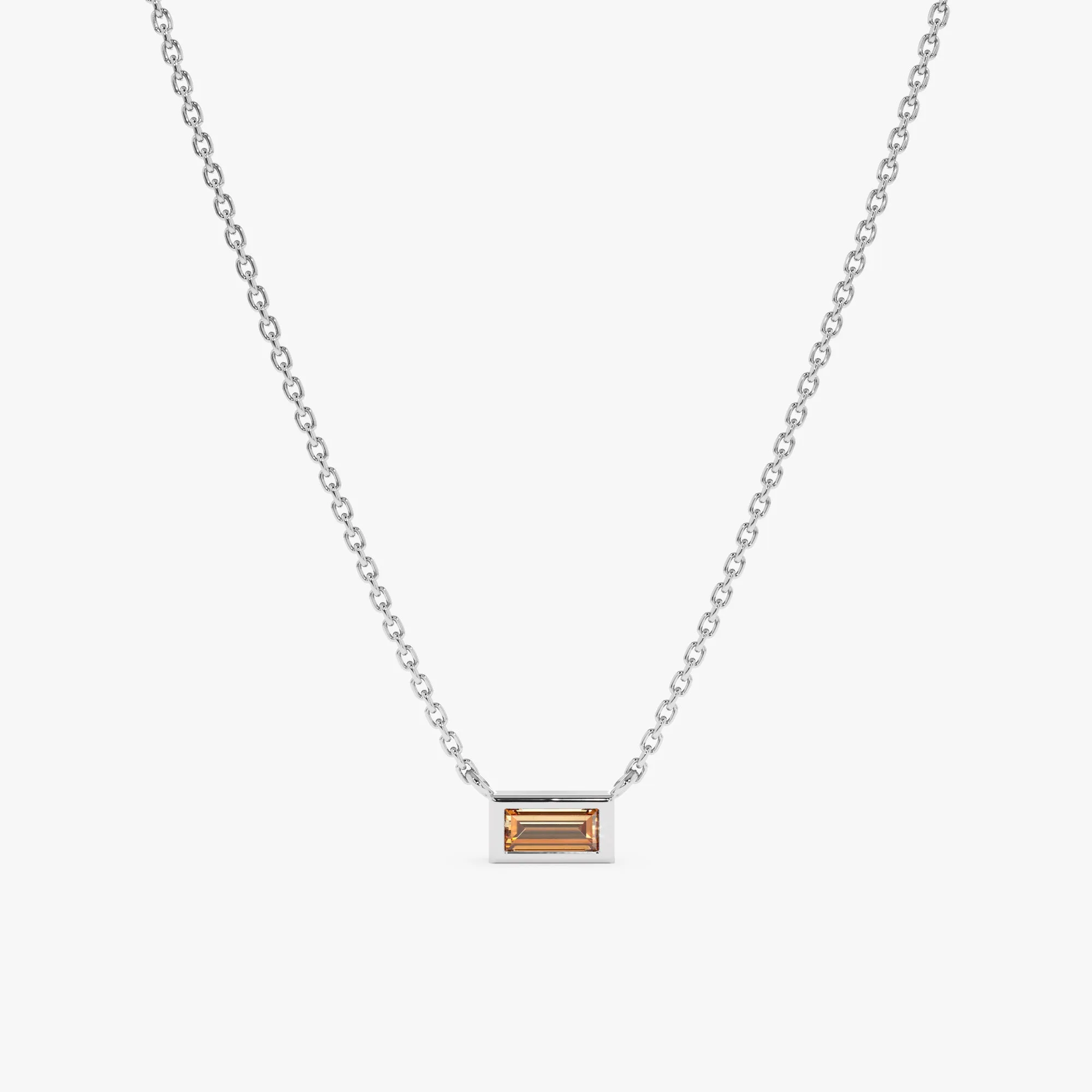 Dainty Citrine Necklace, Teresa