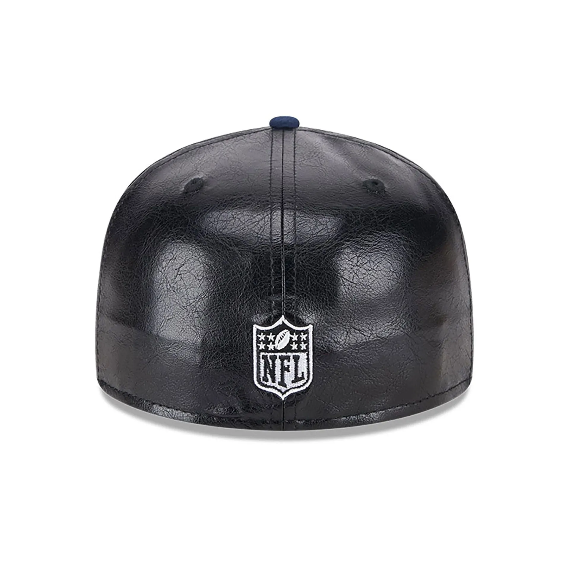 Dallas Cowboys Faux Leather Crown Black 59FIFTY Fitted Cap