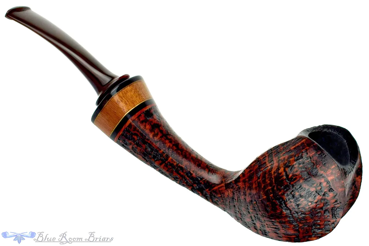 Daniel Mustran Pipe Bent Sandblast Cobra with Exotic Woods and Acrylic