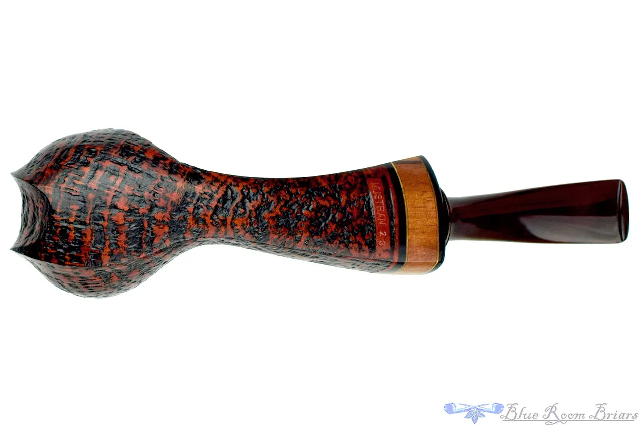 Daniel Mustran Pipe Bent Sandblast Cobra with Exotic Woods and Acrylic