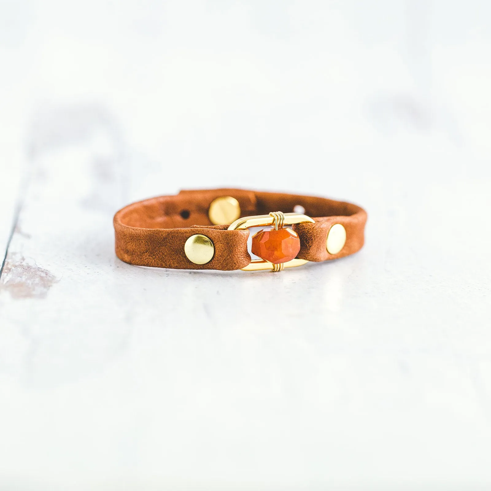 Desert Rose Bracelet - Gold - Carnelian