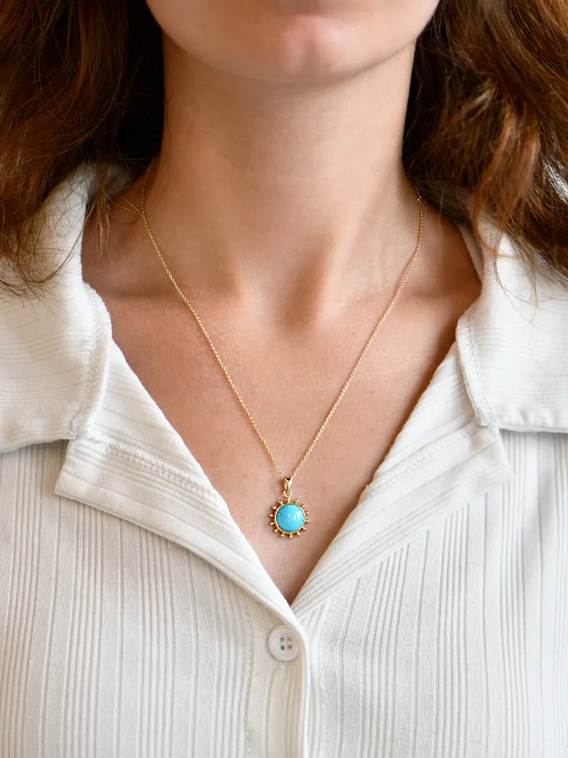 Dew Drop Mini Marine Necklace