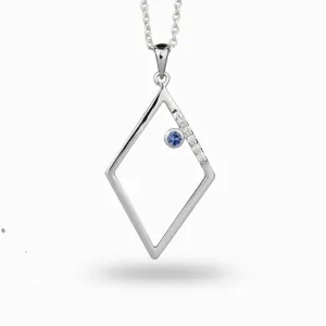 Diamante: Sapphire & Diamond Necklace