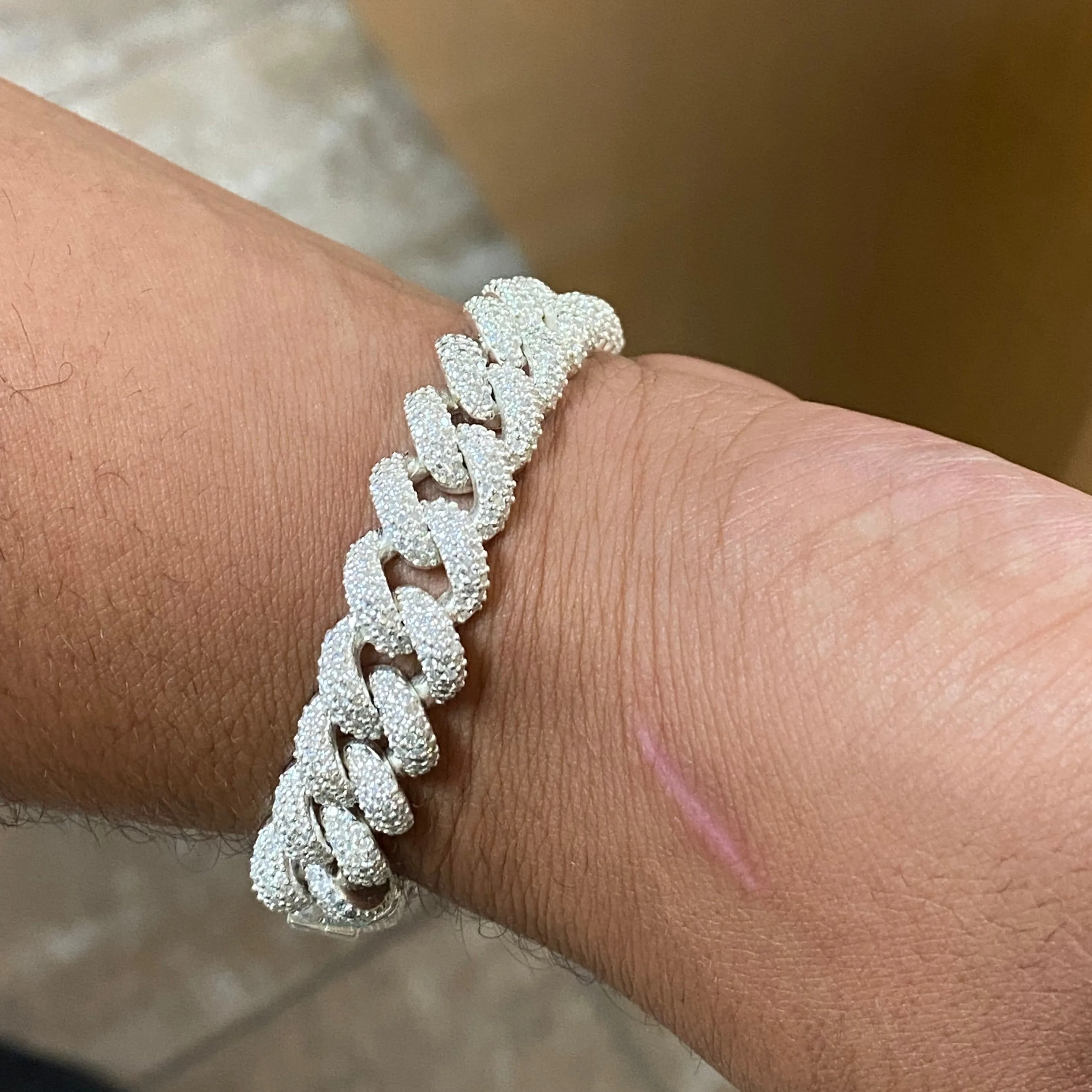 Diamond Iced Out Cuban Link Bracelet 8.50 ct