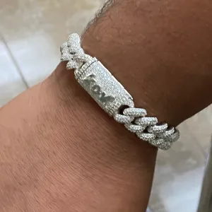 Diamond Iced Out Cuban Link Bracelet 8.50 ct