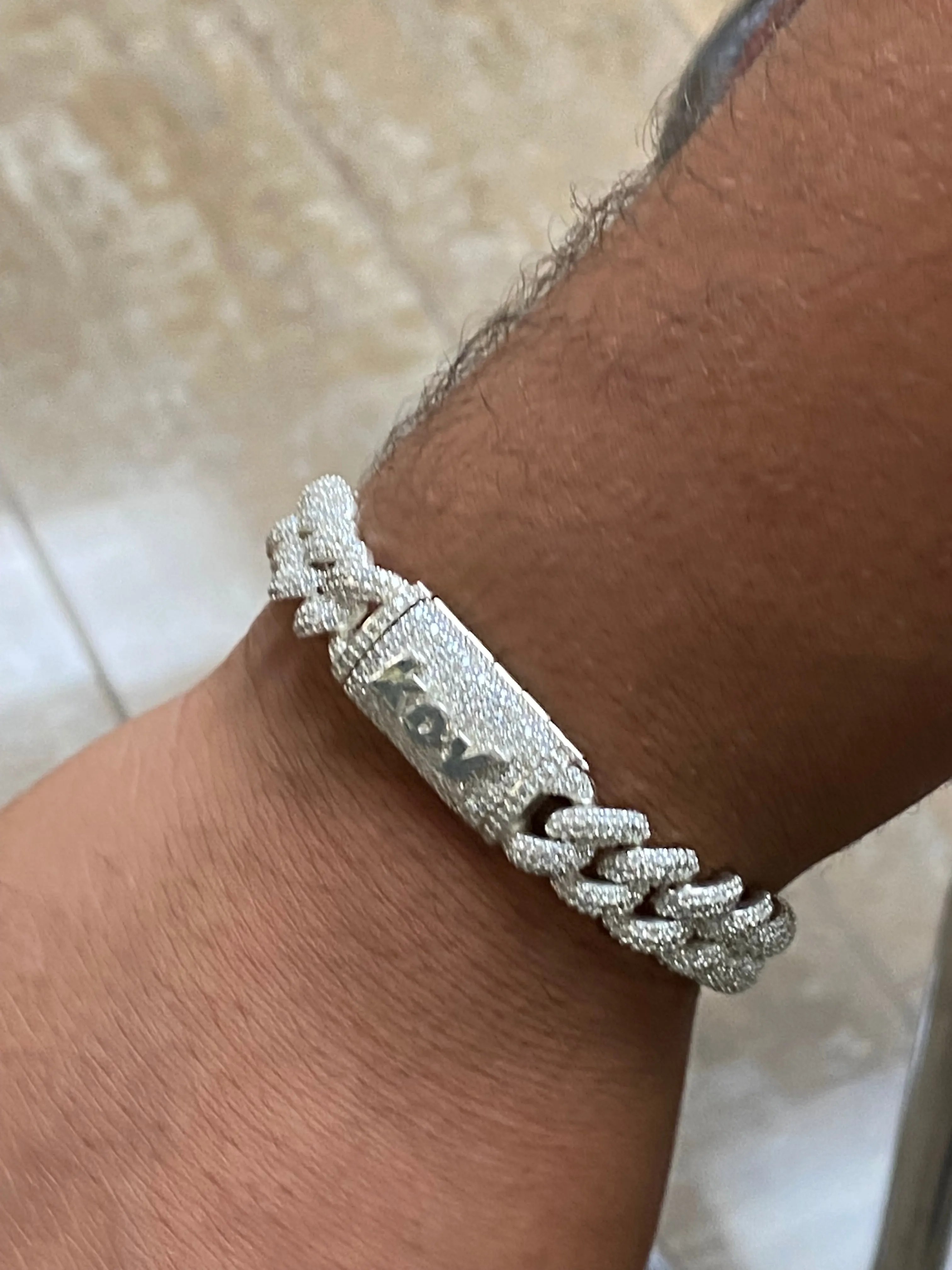 Diamond Iced Out Cuban Link Bracelet 8.50 ct