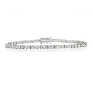 Diamond Jewellery 18K Gold Tennis Bracelet BDQ713W/GH7