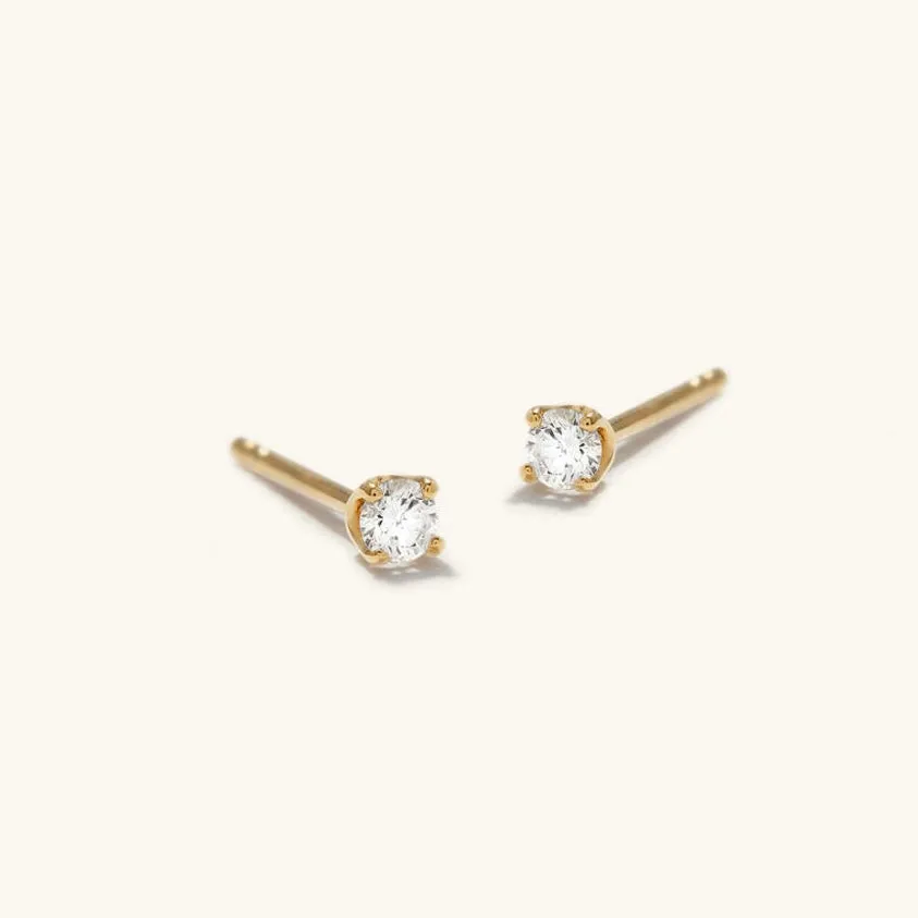 Diamond Mini Stud Earrings