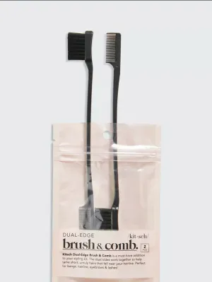 Edge Brush & Comb - Black