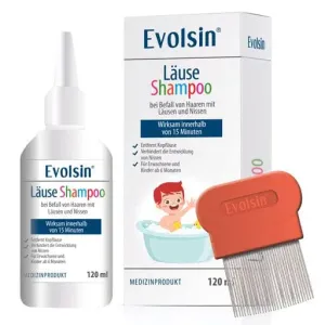 EVOLSIN lice shampoo with lice comb