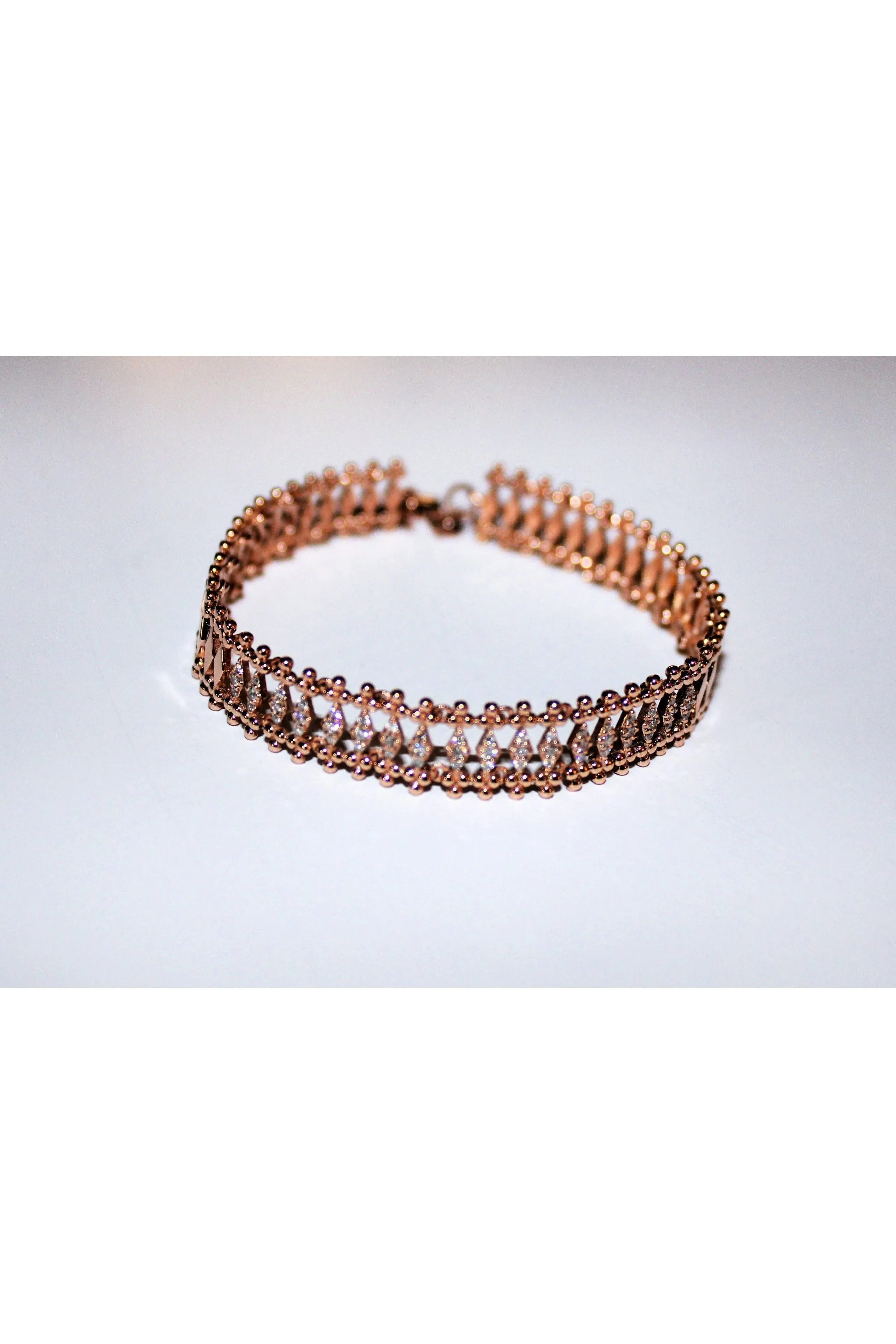 FC Creations Bracelet 18K Gold Diamond Bracelet | Rose Gold | Clearance Final Sale