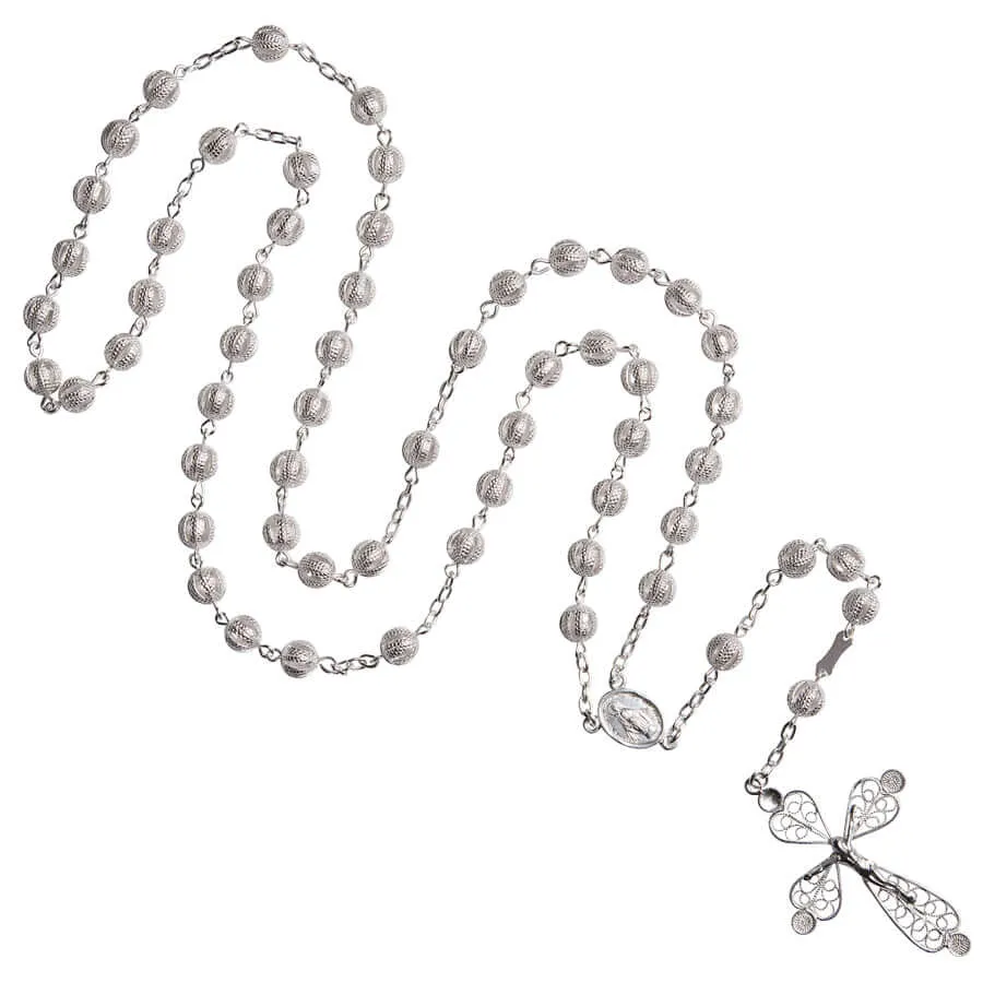 FILIGREE ROSARY - SILVER