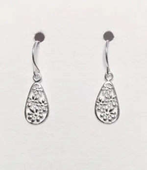 Filigree Style Teardrop Earrings