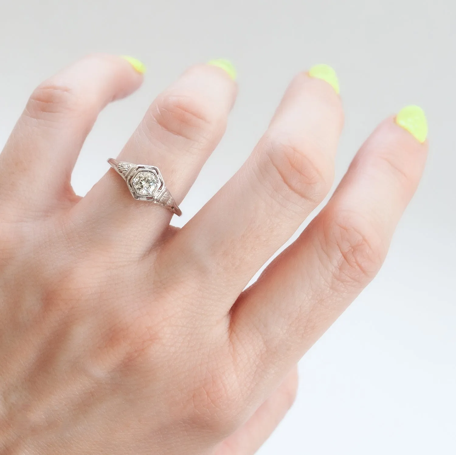 Floral Diamond Hex Solitaire