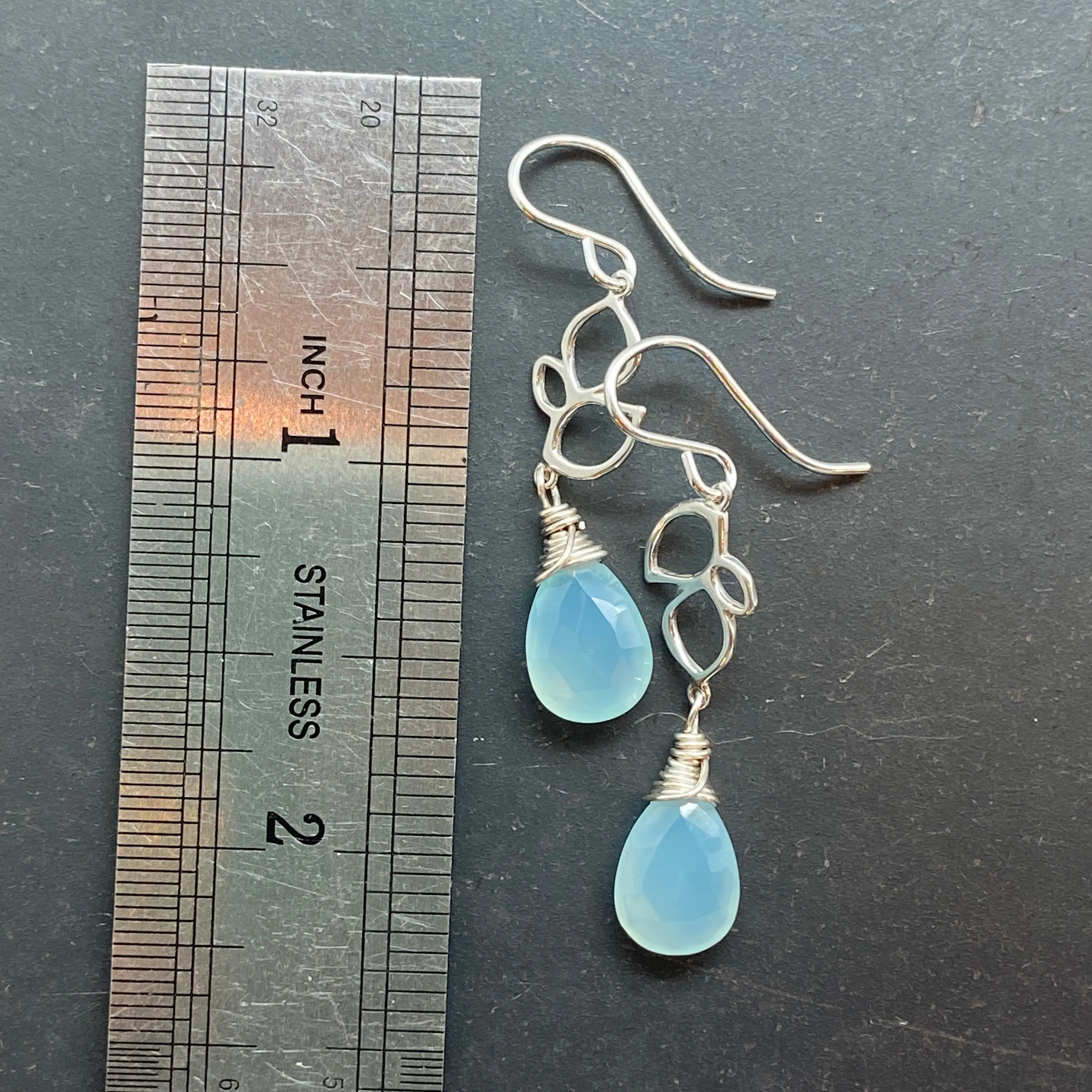 Gem Leaf Earrings