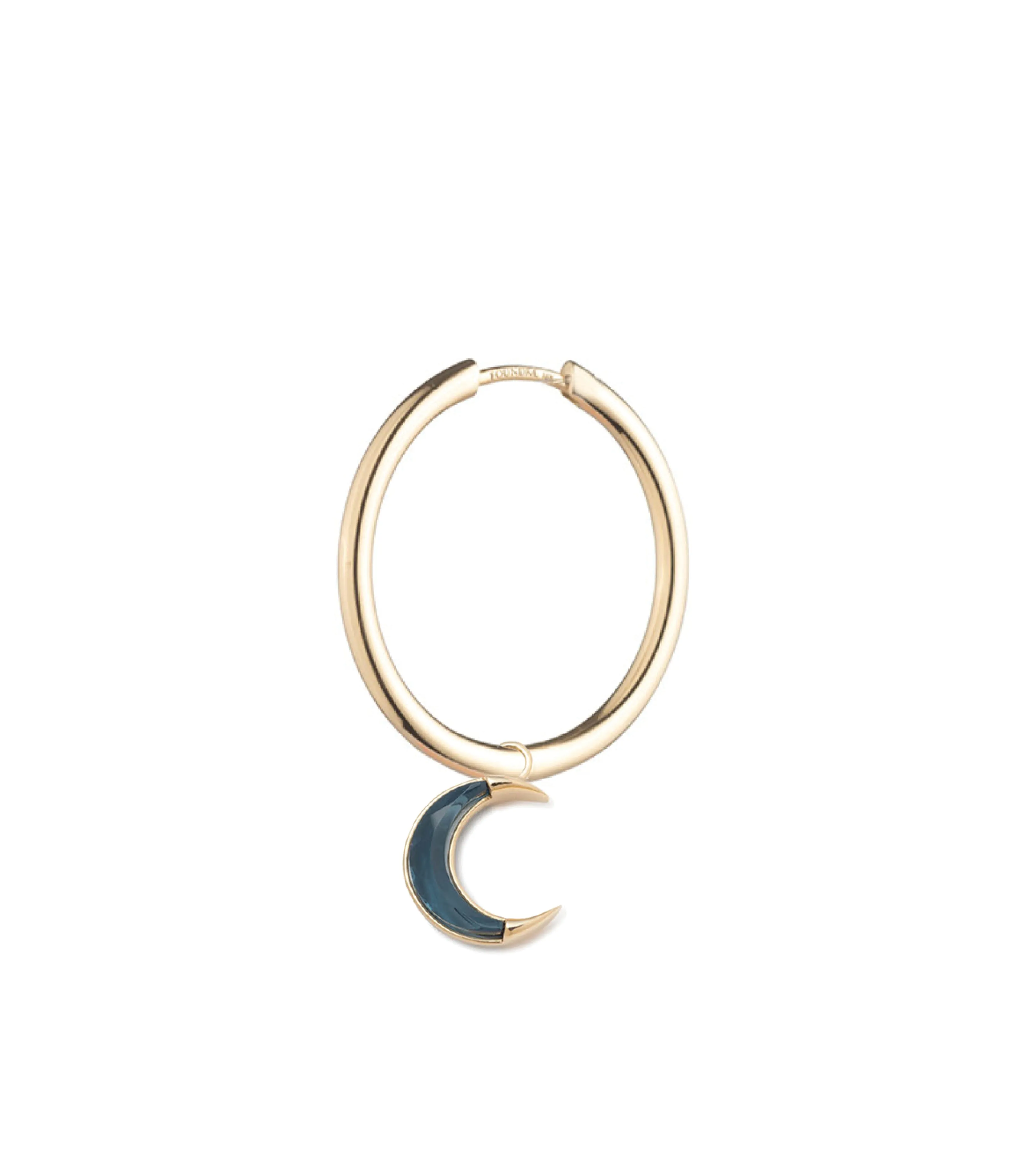 Gemstone Crescent - Karma : Oversized Hoop