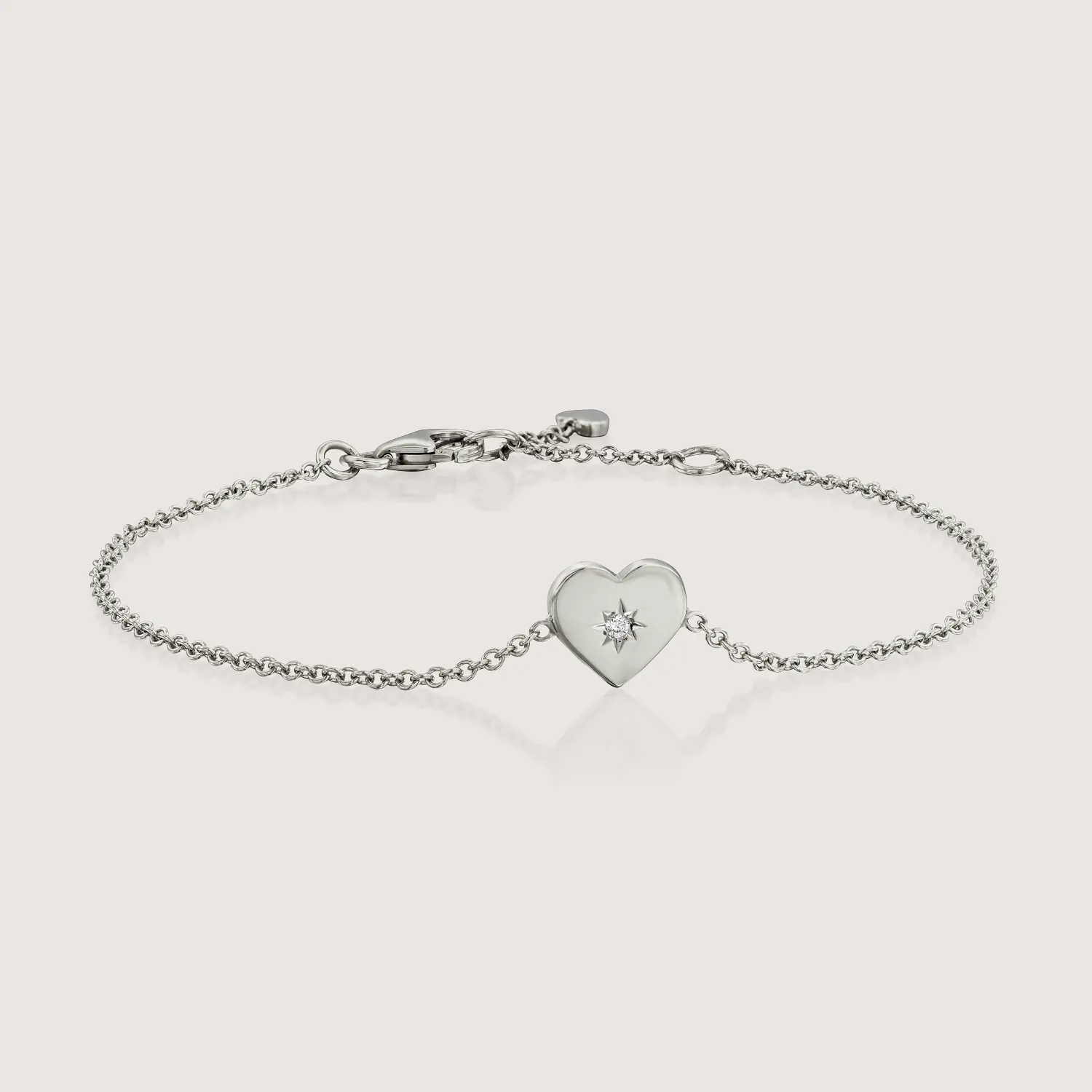 Heart Bracelet with stone