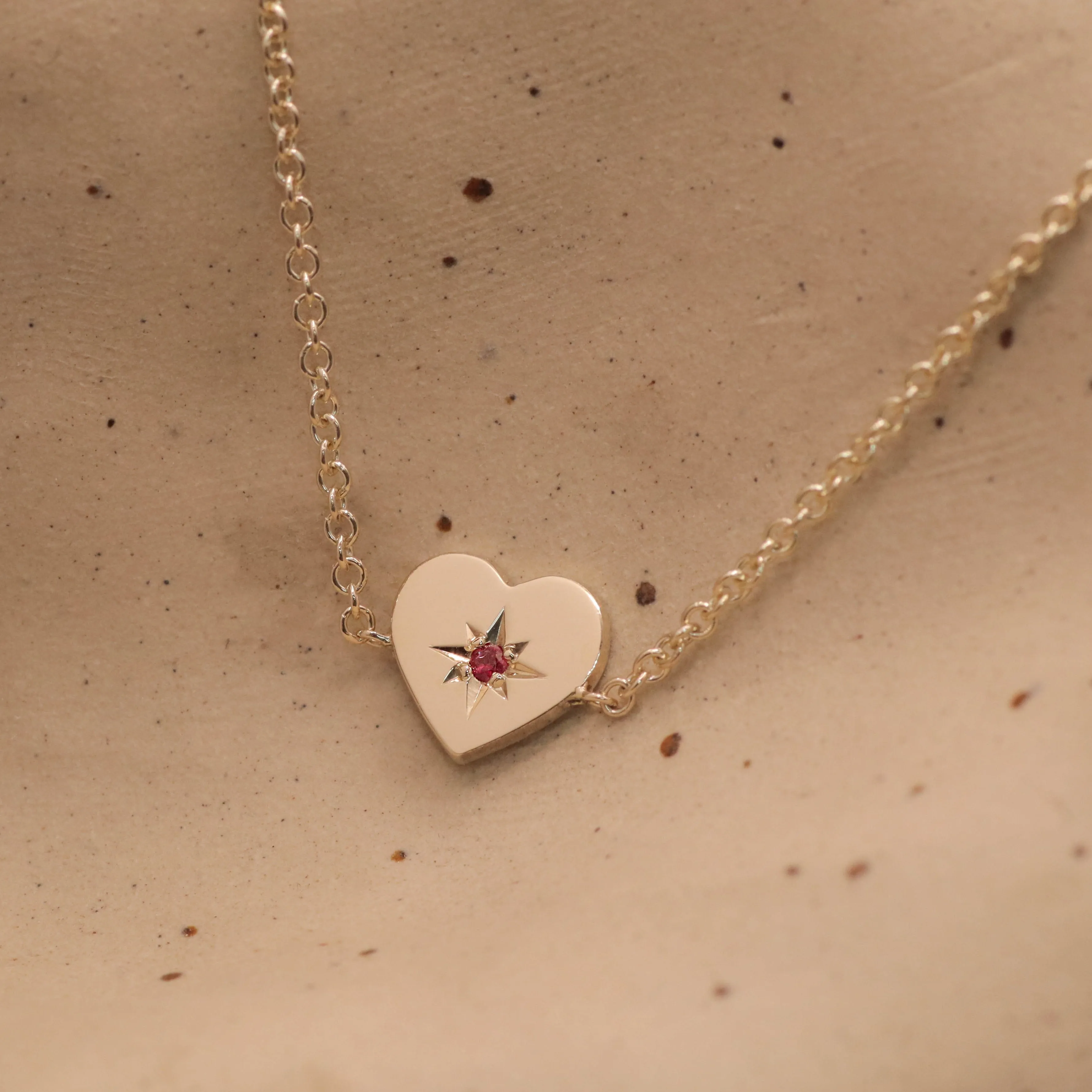 Heart Bracelet with stone