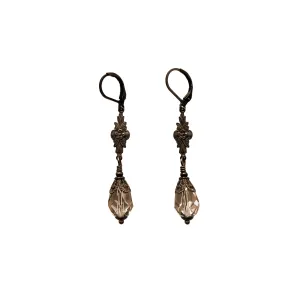 Honey Crystal Drop Earrings