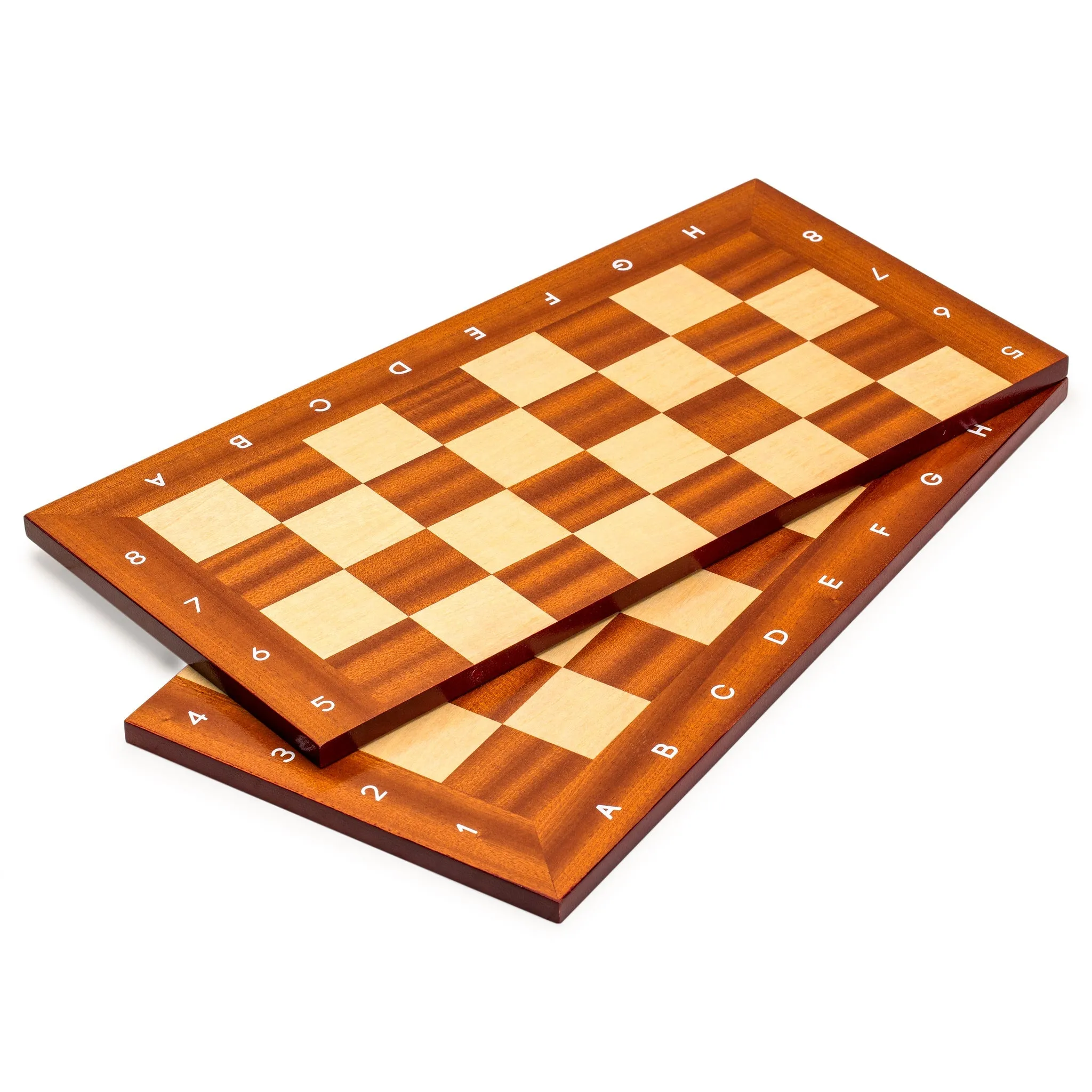 Husaria Magnetically Assembled Professional Staunton Tournament Chess Board, No. 5, 18.9"